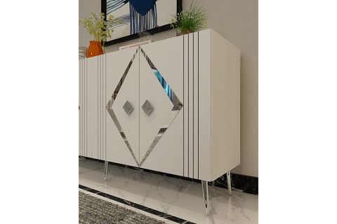DOMİNODD KONSOL, BEYAZ GÜMÜŞ