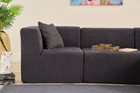 RAKS SERİSİ MODULER FULL SÜNGER KÖŞE KOLTUK, SAĞ VE SOL, ANTRASİT
