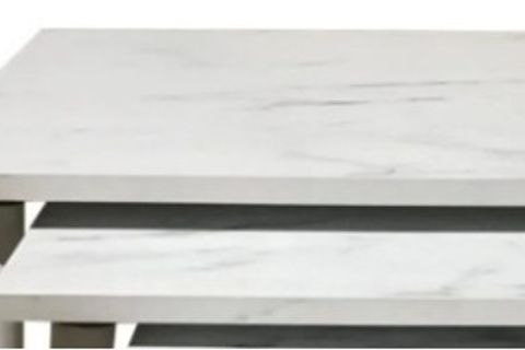 ELYA ZİGON SEHPA, BEYAZ MERMER