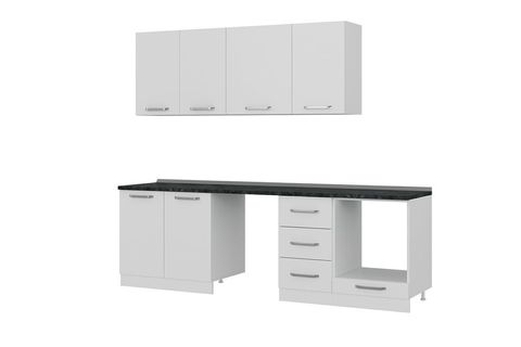 MİNAR 255 CM MUTFAK DOLABI BEYAZ 255 B11