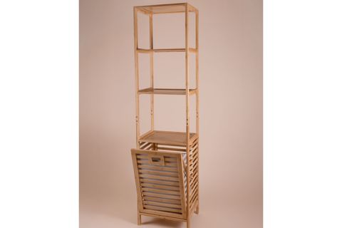 THE MİA BAMBU 4 RAFLI BANYO SEPETİ 160X40X33 CM