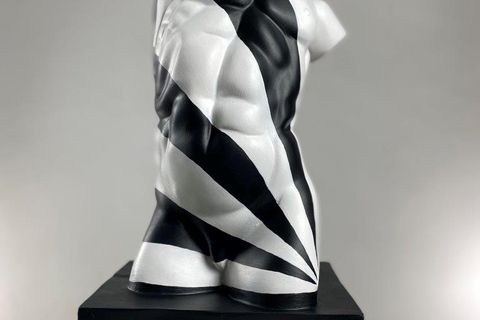 TORS WHITE RISE POP ART DEKORATİF ROMA YUNAN HEYKELLERİ