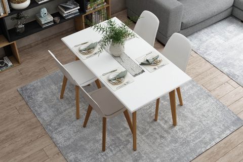 WOODESK FLORANSA MASA TAKIMI, BEYAZ, 140X75, CPT7691-140