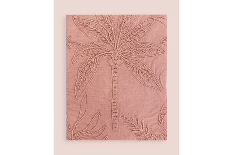 THE MİA THROW KOLTUK ŞALI PÜSKÜLLÜ GÜL KURUSU 170X130