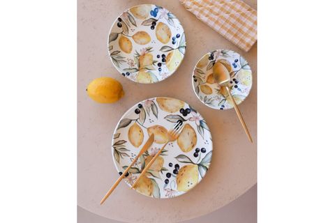 THE MİA LİMONCELLO SERVİS TABAĞI 6LI SET 26 CM LMN013