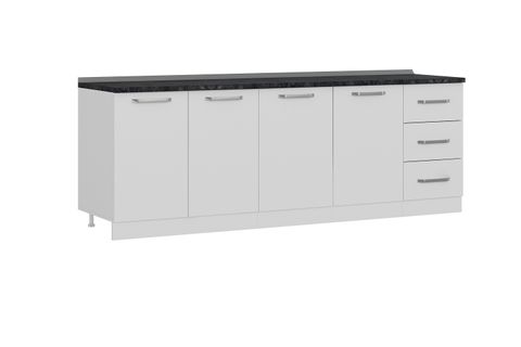 MİNAR 235 CM MUTFAK DOLABI BEYAZ 235-B2-ALT MODÜL