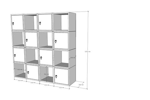 BK ÇOK AMAÇLI DOLAP, KÜBİK AÇIK RAFLI, NRG