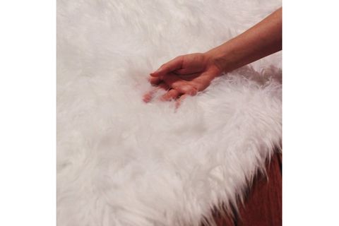 TAPPETO KUZU POST HALI, TEKLİ, BEYAZ, 110X160