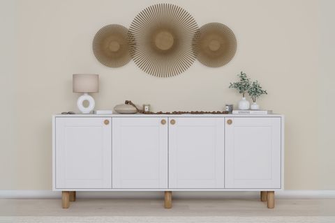 BOHEM SERİSİ NATURA KONSOL, BEYAZ, 180 CM