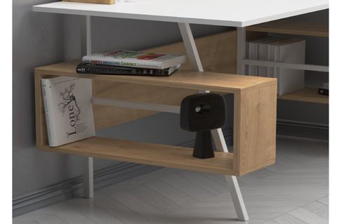 LAGOMOOD İRONY PLUS ÇALIŞMA MASASI, BEYAZ MEŞE