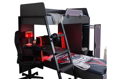 GAMER LEDLİ DOLAPLI MASALI RANZA, ANTRASİT