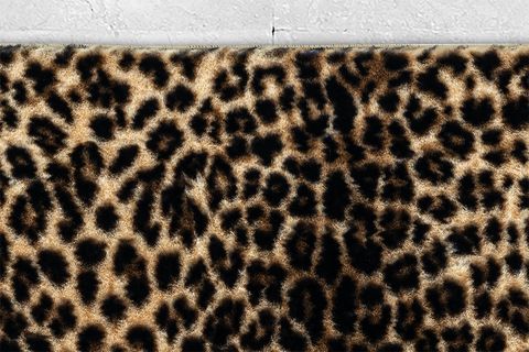 LEOPAR POST MAKİNE HALISI, KAHVERENGİ, 160X230