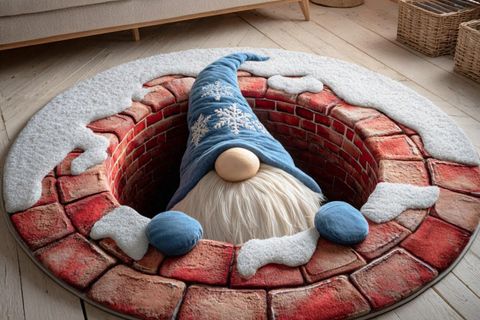 CÜCE YILBAŞI TEMALI HALI, 512 YNG 80X80CM