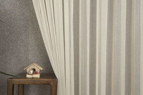 MASSARELLİ ÇİZGİLİ TÜL BEJ PİLESİZ 150X260
