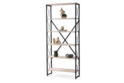 MEK ÇAPRAZ KİTAPLIK, TRAVERTEN, 80 CM