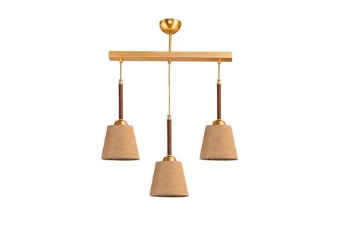 ÜÇLÜ CAKALI GOLD SARKIT AVİZE CEVİZ BORULU ŞAPKALI