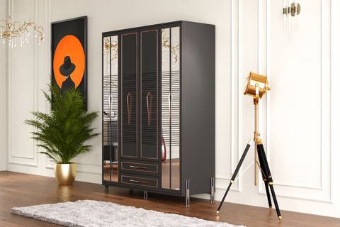 PLATİN COUNTRY GARDIROP, 4 KAPAKLI
