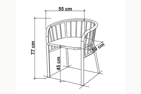 İVONA ETEKLİ SANDALYE