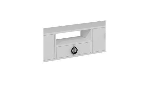 DROPDD TV SEHPASI, BEYAZ GÜMÜŞ SİYAH DUVARA MONTAJ, 1320DROPDD 32