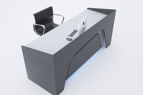 BANKO 2 200 CM ANTRASİT BEYAZ