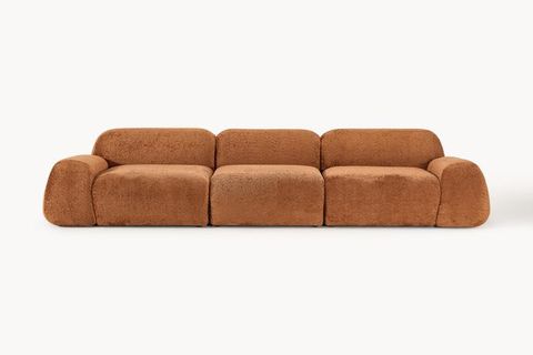 ROSE BUKLE MODÜLER ÜÇLÜ KOLTUK, TURUNCU