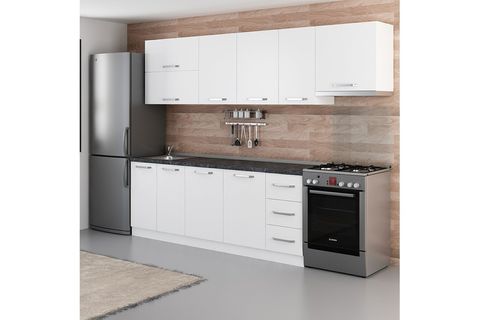 MİNAR RÜYA 280 CM MUTFAK DOLABI BEYAZ 280-B7