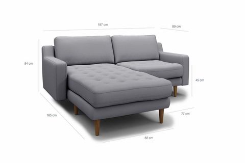 MODSY 187 X 165 MODÜLER KÖŞE KOLTUK WOOLY KETEN - BEJ