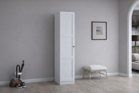 LUCAS TEK KAPILI ÇOK AMAÇLI DOLAP, 6 RAFLI