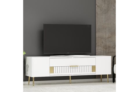 DEKOLP TV SEHPASI, 4CT, BEYAZ ALTIN