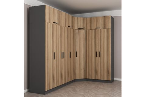 MİNAR KALE GARDIROP 3,  7 KAPAKLI,  DORE