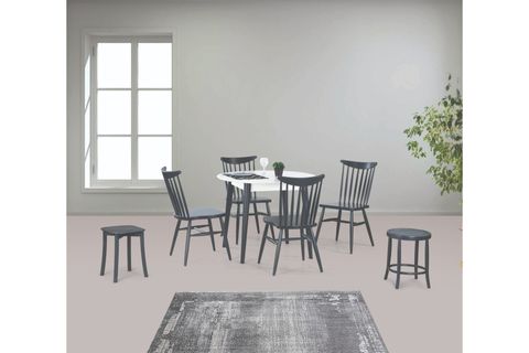 SİENA YUVARLAK MASA, ANTRASİT, 90X90