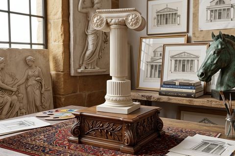 MOTİFLİ SÜTUN BÜYÜK BOY ESKİTME