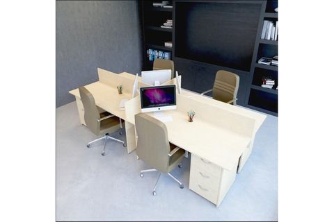 VENA NİL WORKSTATION DÖRTLÜ MASA ÇALIŞMA GRUBU İSTASYONU AKÇAAĞAÇ