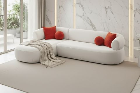 TURİN KÖŞE KOLTUK, SOL, BEYAZ