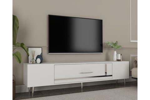 DEKOP TV SEHPASI, 1CT, BEYAZ GÜMÜŞ