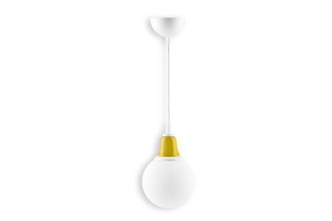 GLOP CAMLI SARKIT AVİZE, SARI SERAMİKLİ