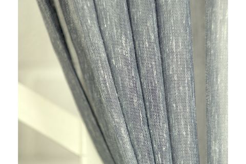 MASSARELLİ KETEN TÜL İNDİGO PİLESİZ 100X260