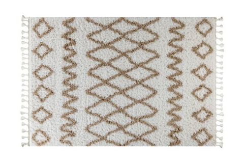 MARAKESH SHAGGY HALI 0419A, BEYAZ BEJ, 80X150