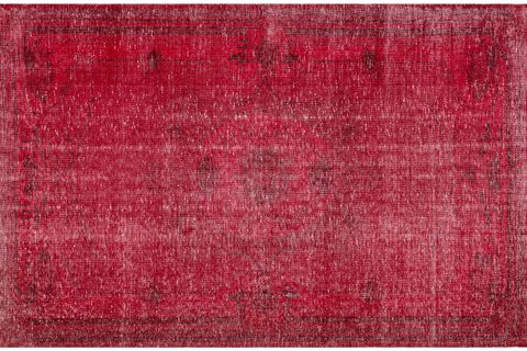 GERÇEK EL DOKUMA KIRMIZI RENKLI VINTAGE HALI 180X276