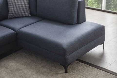 NESA KÖŞE KOLTUK, LACİVERT, METAL AYAK, SAĞ KÖŞE