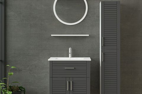 VERA BANYO DOLABI 65CM AS2K1Ç+1YA1R+ETJ+BOY BEYAZ ANTRASİT