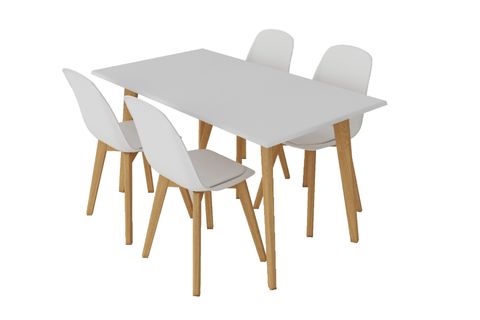 WOODESK FLORANSA MASA TAKIMI, BEYAZ, 140X75, CPT7691-140