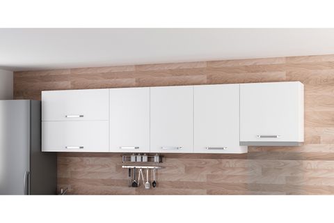 MİNAR 300 CM MUTFAK DOLABI BEYAZ 300-B8-ÜST MODÜL