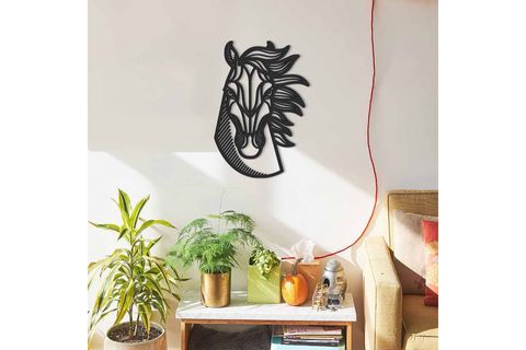 AT SİLÜETİ METAL TABLO