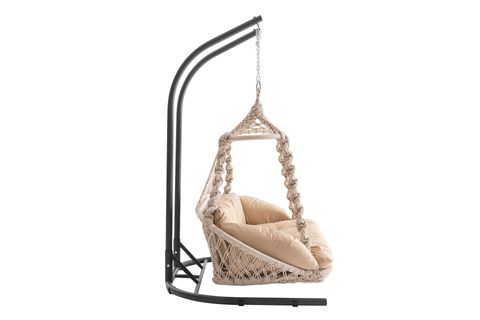 VİENO HOME GARDEN MAYA MAKROME İKİLİ SALINCAK, CAPPUCCİNO