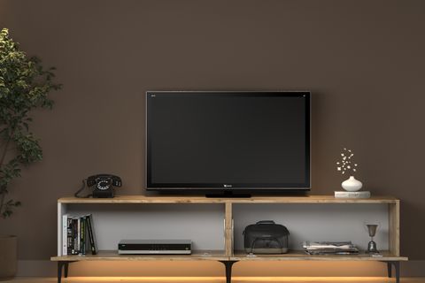NAPOLİ LED IŞIKLI TV SEHPASI, ATLANTİK ÇAM, 200 CM