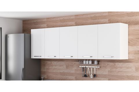 MİNAR 240 CM MUTFAK DOLABI BEYAZ 240-B1-ÜST MODÜL