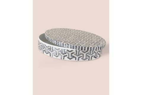 THE MİA SEDEF YUVARLAK KUTU 40X30X8 CM TLC0089