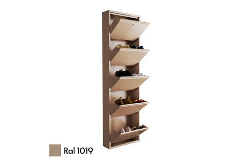 VEGA KİLİTLİ METAL AYAKKABILIK, CAPPUCCİNO, 5 KAPAKLI