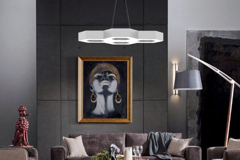 HEGZA LIGHTING STELLA LED AVİZE, GRİ KASA GÜN IŞIĞI